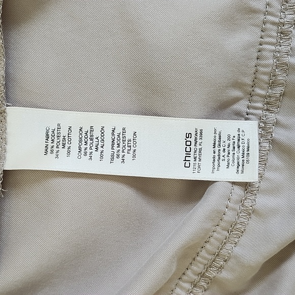 Zenergy by Chico's Men's Beige Lightweight Jacket with Mesh Insert Details - Picture 11 of 14